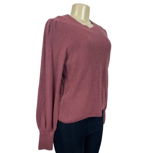 Madewell Womens Dark Red Pullover Sweater Sz M - NWT - Picture 2 of 6